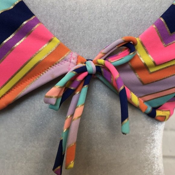 Victorias Secret Swim Bikini Triangle Top Size M Push Up - Picture 4 of 8